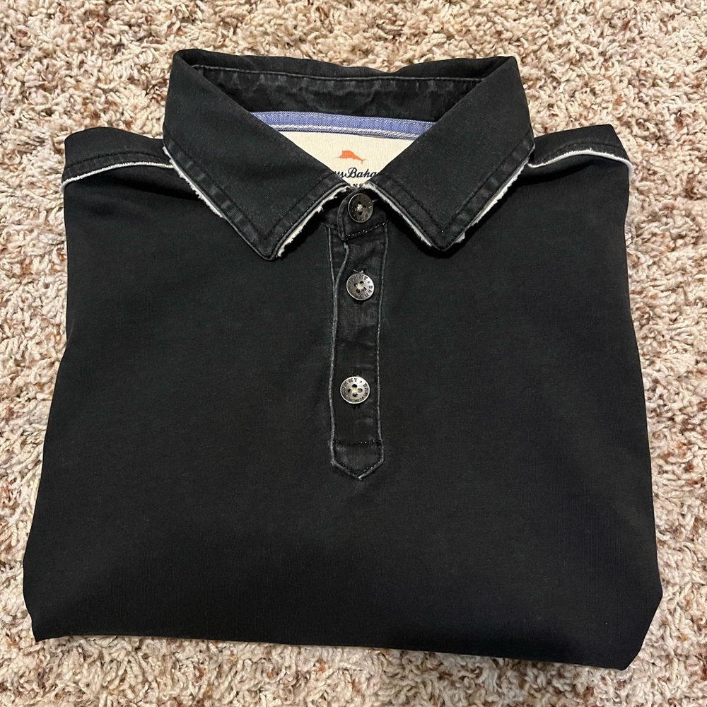 Men’s Tommy Bahama-Jeans Island Modern fit-Pima Cotton-size small-black